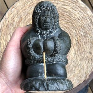 Vintage Inuit Soapstone Statue